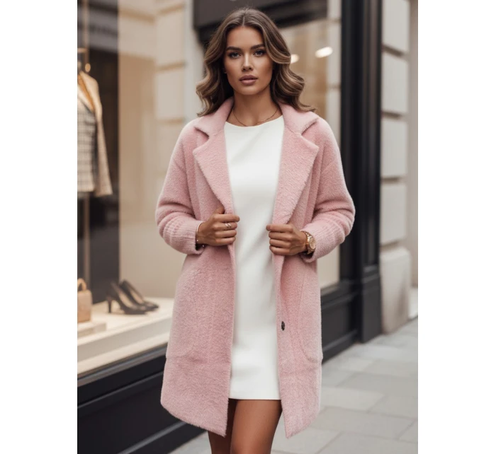 Dámský kabát RITA II růžový Dstreet model 21980442 - FashionStreet Dámský kabát RITA II růžový Dstreet model 21980442 - FashionStreet