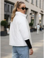 Dámská prošívaná přechodná bunda bílá FashionStreet TY5544