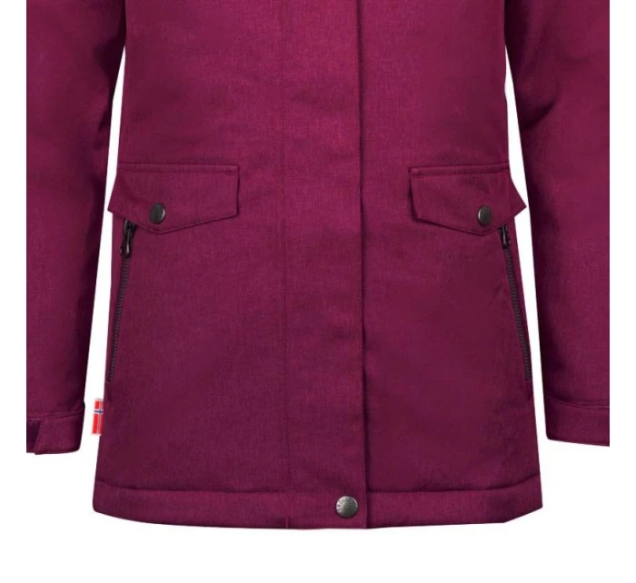 Trollkids Dívčí zimní bunda Oslo Coat XT zateplený kabát s kapucí růžová (180-229)