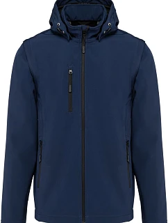 K 422 Unisex 3vrstvá softshellová bunda s kapucí model 22509047 navy - Kariban
