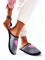 Domácí fle Šedá a růžová model 21567880 - Big Star Shoes Domácí fle Šedá a růžová model 21567880 - Big Star Shoes