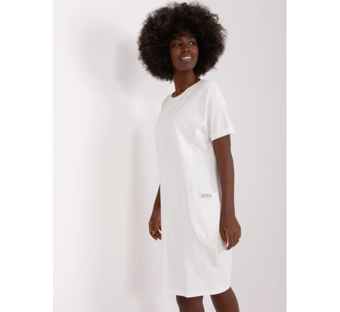 Sukienka RV SK model 18856445 ecru - FPrice Sukienka RV SK model 18856445 ecru - FPrice