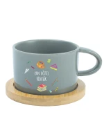 Personalizovaný keramický hrníček Makronka pro paní učitelku/pana učitele