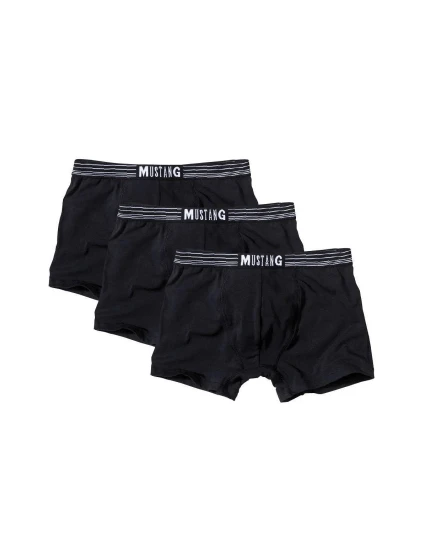 Pánské boxe 3PACK 4046-1003 Retro Černá - Mustang