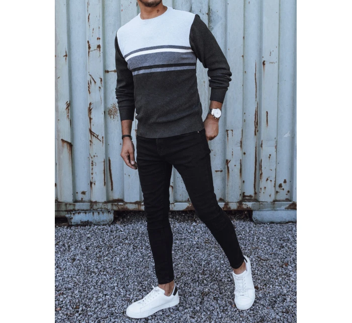 Pánský šedý svetr FashionStreet WX2204