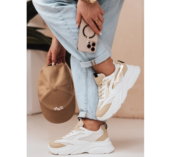 Dámské sportovní tenisky STEPLIFT zlaté FashionStreet ZY0609