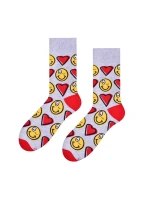 Vzorované pánské ponožky Steven art.136 Srdíčka