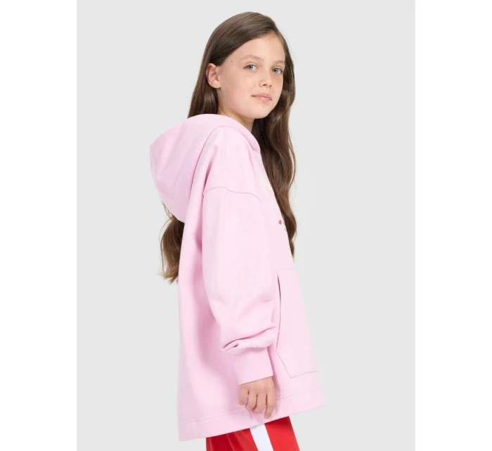 Dívčí mikina oversize s kapucí 4F 4FJRAW25TSWSF2429-56S Dívčí mikina oversize s kapucí 4F 4FJRAW25TSWSF2429-56S