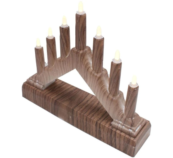 ADVENTNÍ KOSTEL 15.5x3.2x13.5CM 7 LED KLONY NA BATERIE dětské