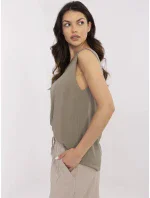 Halenka D73761M11218A khaki barva Halenka D73761M11218A khaki barva