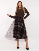 Sukně MI SD 271329 1.00 černá a hnědá