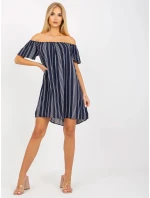 Dámské šaty D73771M30145I tmavě modré - Fresh Made Dámské šaty D73771M30145I tmavě modré - Fresh Made