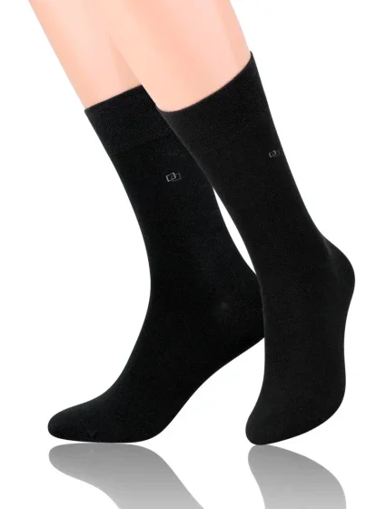 Hladké pánské ponožky s jemným vzorem 056 Hladké pánské ponožky s jemným vzorem 056