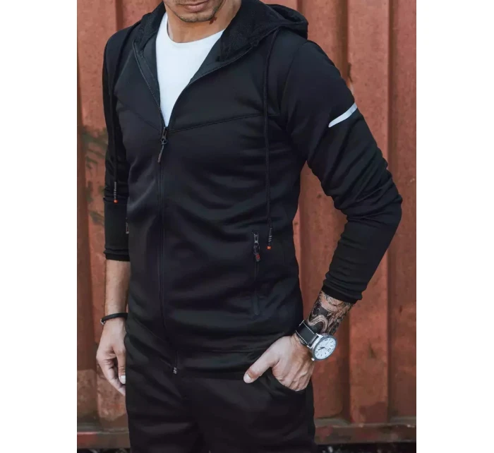 FashionStreet černá pánská tepláková souprava AX0620