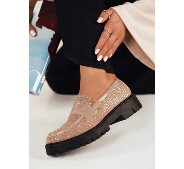 Dámské béžové mokasíny Dstreet model 21974104 - FashionStreet