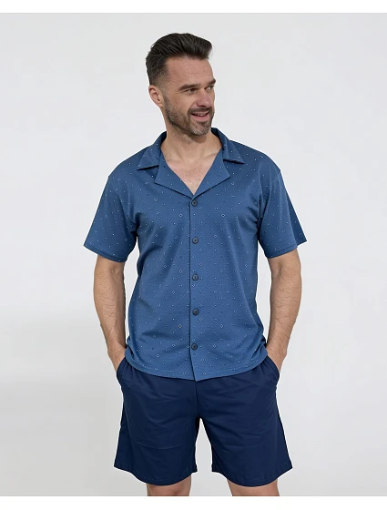 Pyžamo Cornette 2000/01 kr/r 3XL–5XL, rozepínací Pyžamo Cornette 2000/01 kr/r 3XL–5XL, rozepínací