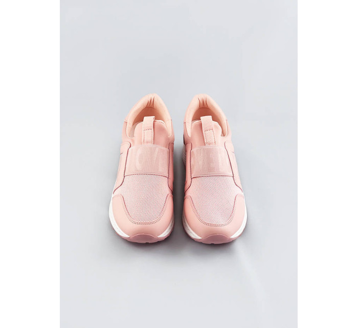 Růžové dámské boty slip-on (C1003)