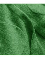 Zelený dlouhý vlněný přehoz přes oblečení typu alpaka s kapucí model 19012679 - MADE IN ITALY