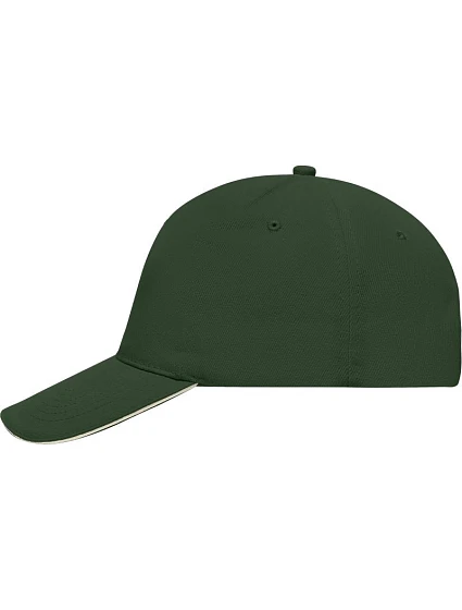 Daiber MB 35 5 panelová sandwich kšiltovka 03.0035 dark green/natural Daiber MB 35 5 panelová sandwich kšiltovka 03.0035 dark green/natural