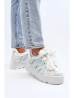 Tenisky S Masivní Platformou Modré Zazoo 2F-7033