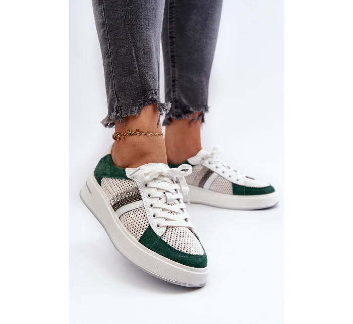 Dámské kožené tenisky D&A model 21659724 - S.Barski