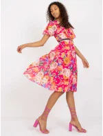 Šaty DHJ SK 13162.92 tmavě růžová