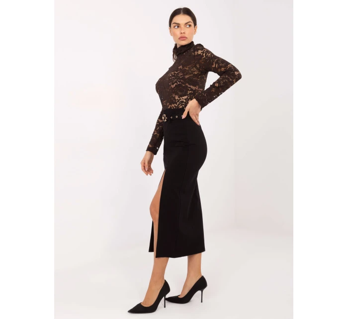 Spódnica IT SD model 21789021 czarny - FPrice Spódnica IT SD model 21789021 czarny - FPrice