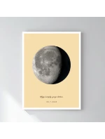 Personalizovaný magický fotoobraz v rámu - 30x40 - měsíční fáze Personalizovaný magický fotoobraz v rámu - 30x40 - měsíční fáze