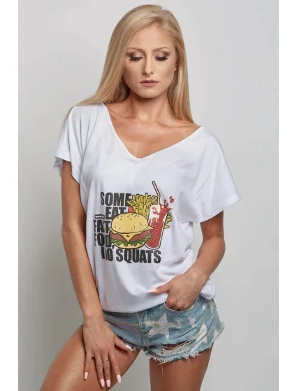 Dámské tričko - Fast Food - Gym Glamour