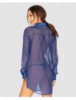 Sexy halenka Stellya babydoll modrá - Obsessive Sexy halenka Stellya babydoll modrá - Obsessive