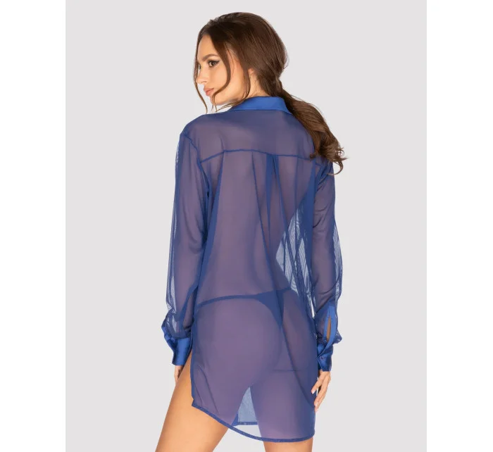 Sexy halenka Stellya babydoll modrá - Obsessive Sexy halenka Stellya babydoll modrá - Obsessive