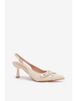 Sandály na podpatku  model 225228 Step in style