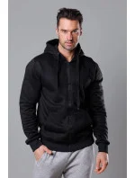 Černá pánská rozepínací mikina s kapucí model 18344959 - J.STYLE