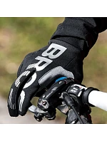 Zateplené cyklistické rukavice Rockbros, dlouhé, velikost: XL - černo-šedé Zateplené cyklistické rukavice Rockbros, dlouhé, velikost: XL - černo-šedé