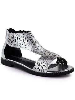 Dámské stříbrné ažurové sandály M.Daszynski MR24148-2
