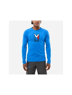 Pánské tričko MILLET Trilogy Wool Ts Ls M, modré'