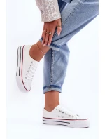 Nízké klasické tenisky na platformě Bílé Jazlyn Nízké klasické tenisky na platformě Bílé Jazlyn