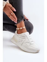 Dámské bílé tenisky z ekokože model 21657620 - Boto