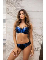 Podprsenka V-10231 černo-modrá - Axami