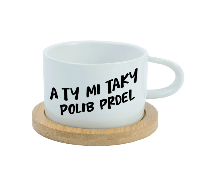 A TY MI TAKY POLIB PRDEL - bílá hrníček makronka 200 ml A TY MI TAKY POLIB PRDEL - bílá hrníček makronka 200 ml