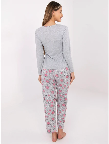 Dámské pyžamo DU PI FP model 21915146 šedé - FPrice Dámské pyžamo DU PI FP model 21915146 šedé - FPrice