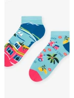 Krátké asymetrické dámské ponožky 034