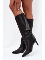 Kozačky na podpatku model 221148 Step in style Kozačky na podpatku model 221148 Step in style