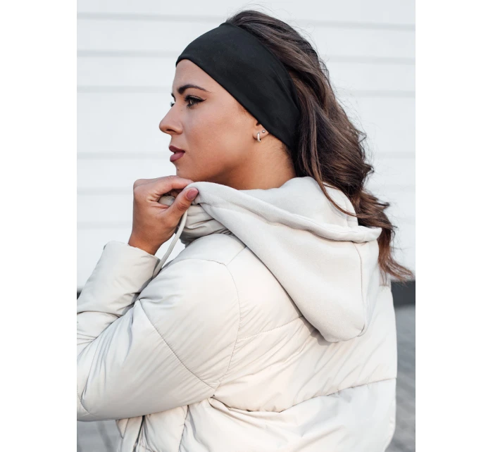 Dámská zimní péřová bunda s kapucí šedá Dstreet model 21980831 - FashionStreet