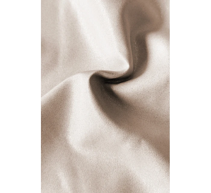 479-13 NINA elegantní šaty s obálkovým výstřihem, rukávy a páskem - béžové se třpytkami