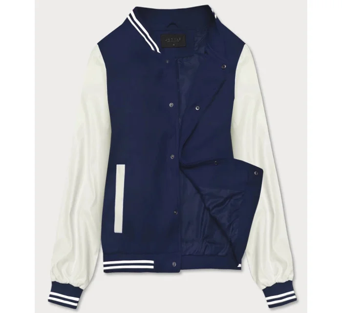 Tmavě modrá dámská baseballová bunda (16M9069-215)