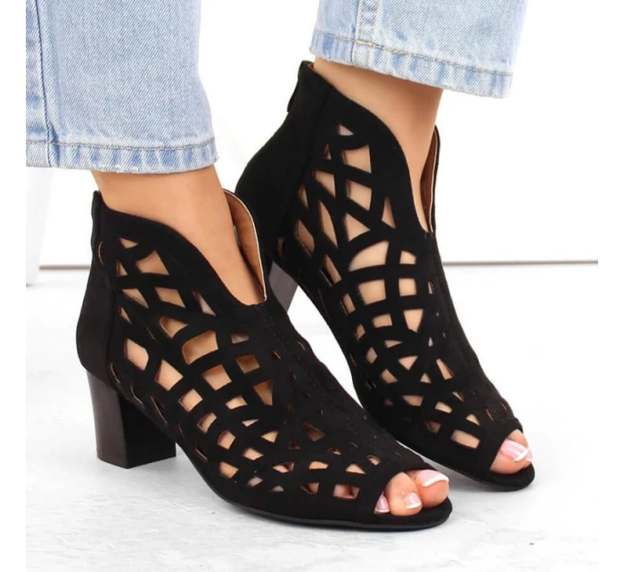 Semišové boty M.Daszynski W model 21958282 černá - M. Daszyński Semišové boty M.Daszynski W model 21958282 černá - M. Daszyński