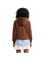 Dámská mikina Nike Studio Fleece Medium Weight, světle hnědá, IM8100 259