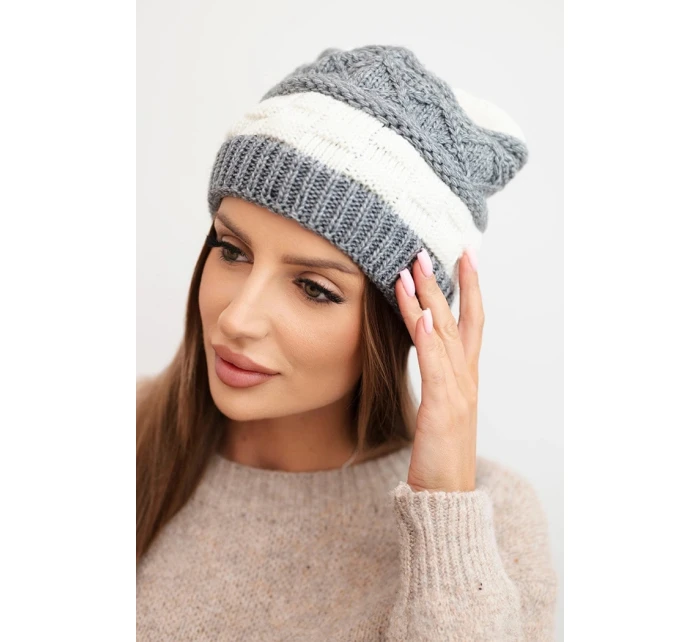 Čepice s rolováním Magda K293 camel