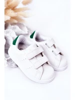 Dětské Tenisky Se Suchým Zipem Bíle-Zelené California Dětské Tenisky Se Suchým Zipem Bíle-Zelené California